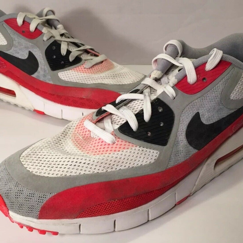 Nike Air Max 90 Breathe University Red Gray Sz 12